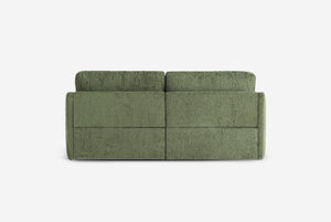 Green Matrix Queen-Sized Sleeper Sofa on a white background (Back View)