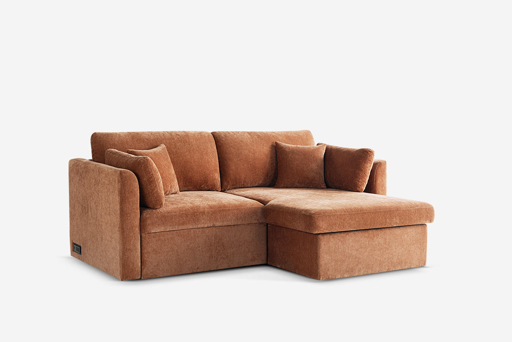 Nova Full-Size Sleeper Sectional with Storage Chaise