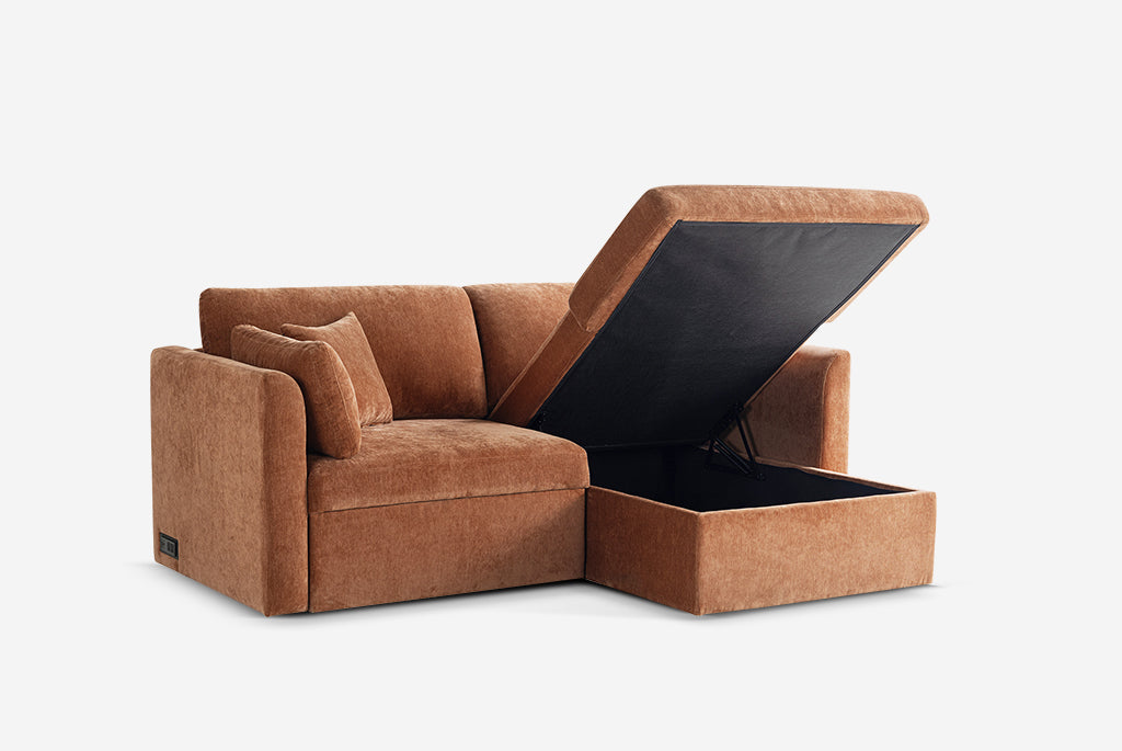 Nova Full-Size Sleeper Sectional with Storage Chaise