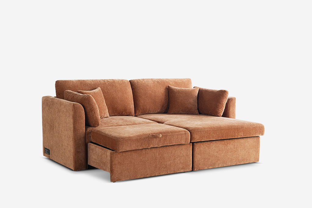 Nova Full-Size Sleeper Sectional with Storage Chaise