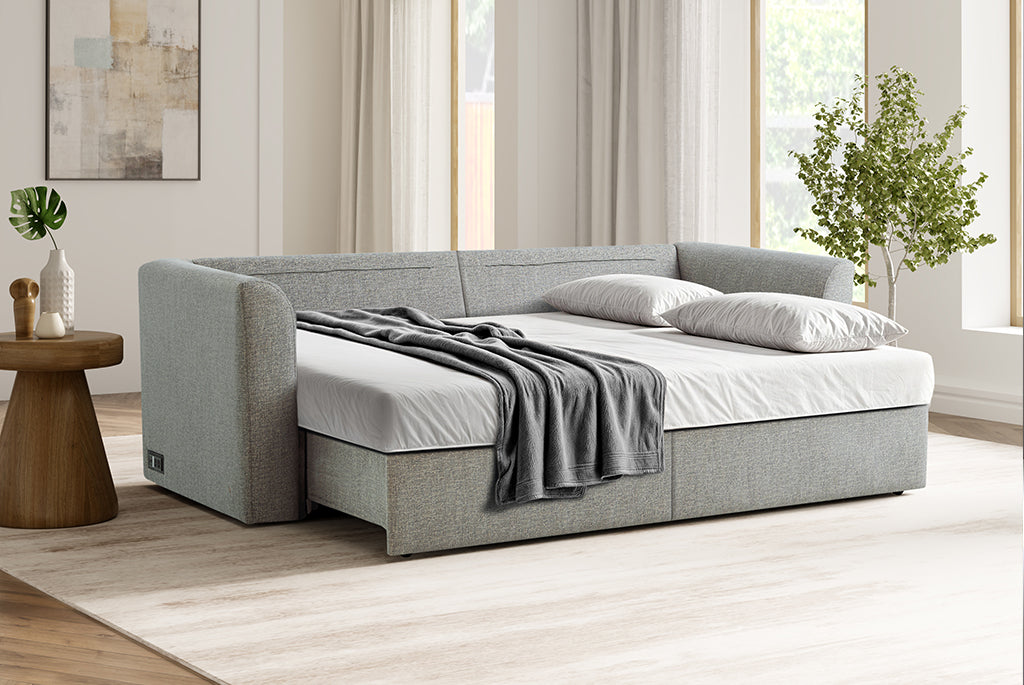Nova Full-Size Sleeper Sectional with Storage Chaise