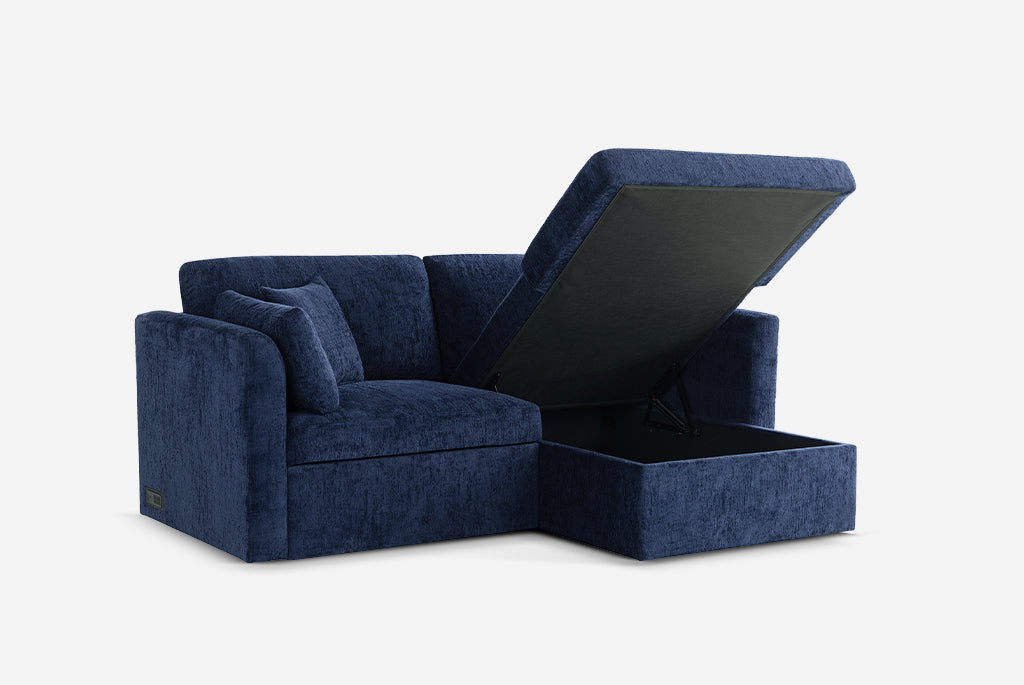 Nova Full-Size Sleeper Sectional with Storage Chaise