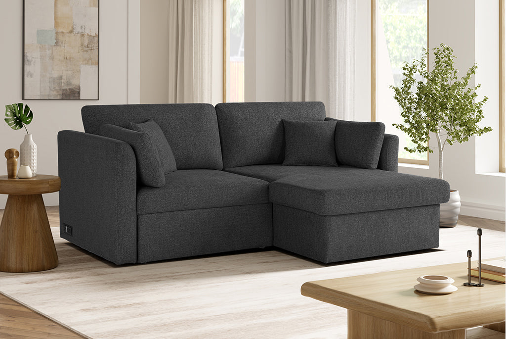 Nova Full-Size Sleeper Sectional with Storage Chaise