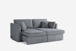 Gray Coddle sectional sofa on a white background