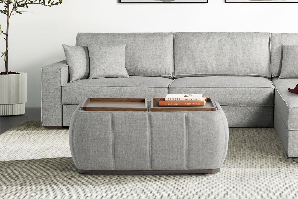 Optic Multifunctional Ottoman with Storage
