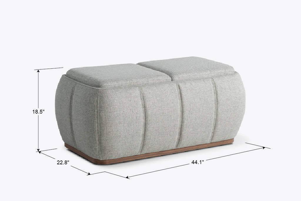 Optic Multifunctional Ottoman with Storage