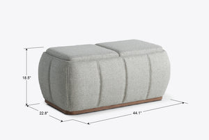Optic Multifunctional Ottoman with Storage