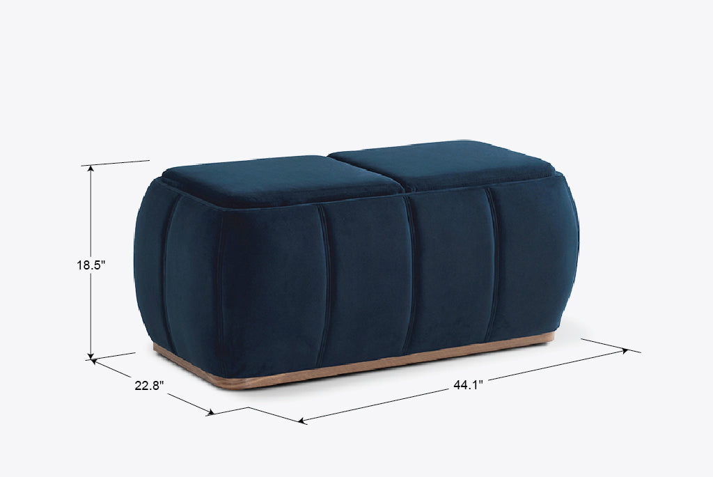 Optic Multifunctional Ottoman with Storage