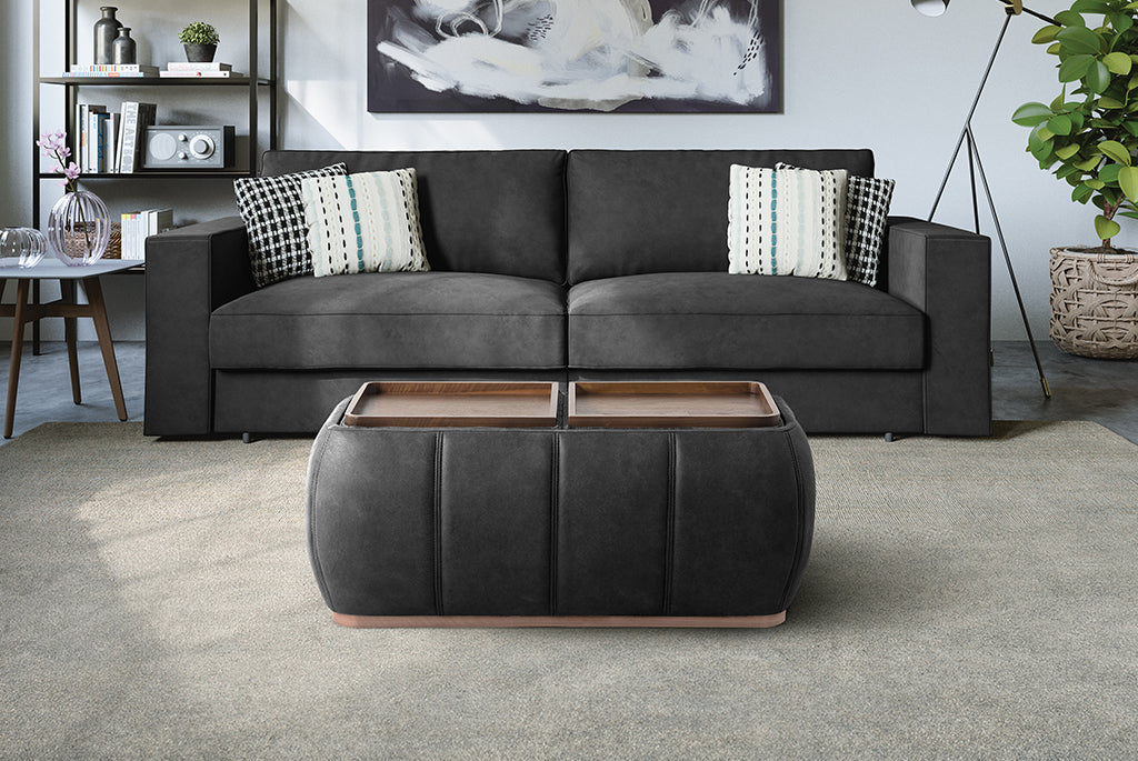 Optic Multifunctional Ottoman with Storage