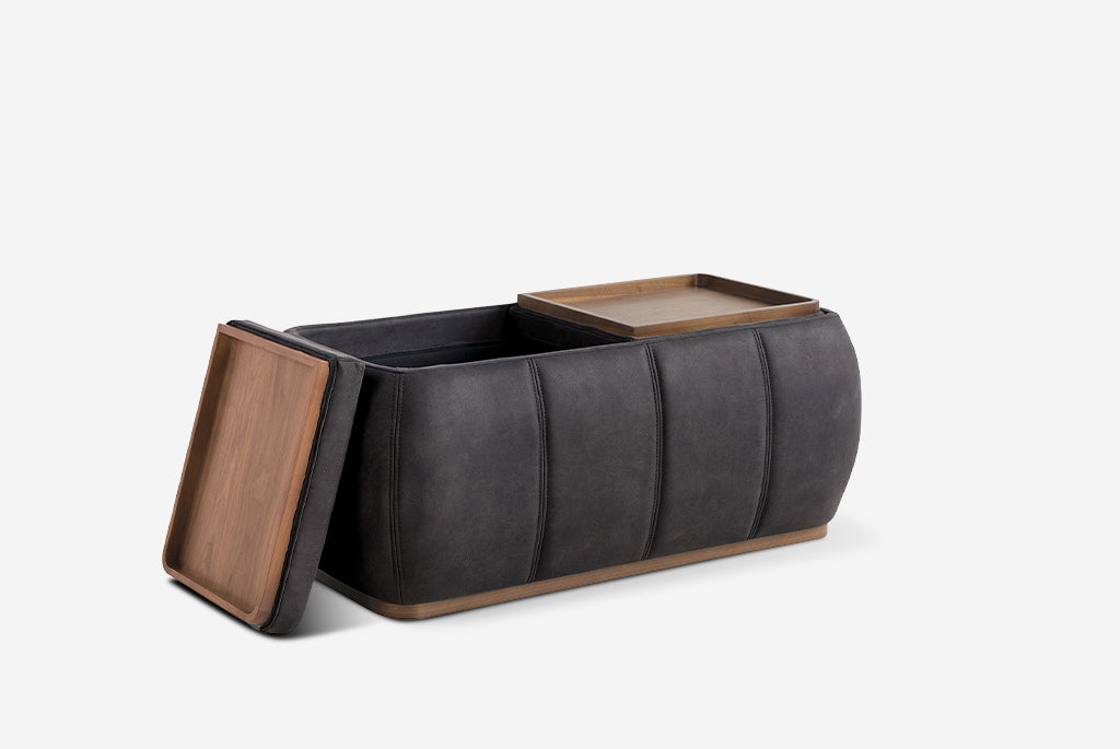 Optic Multifunctional Ottoman with Storage