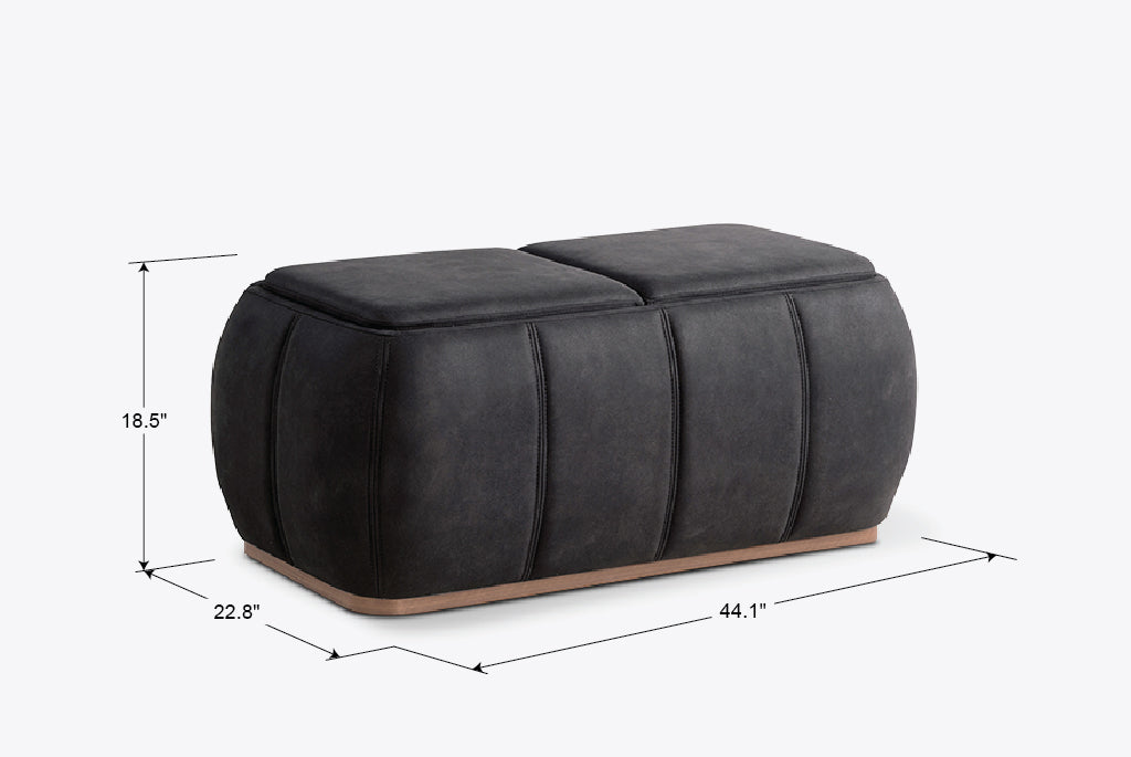 Optic Multifunctional Ottoman with Storage