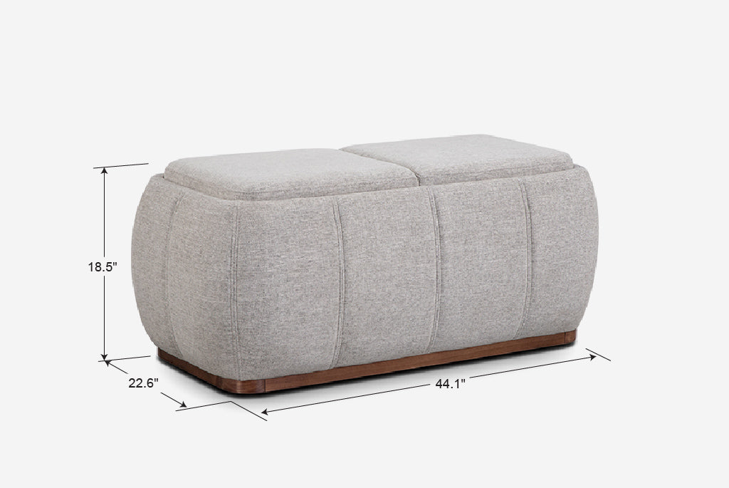 Optic Multifunctional Ottoman with Storage