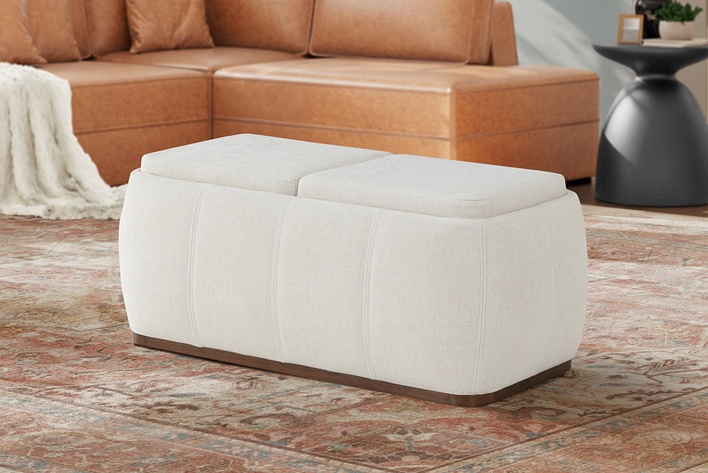 Optic Multifunctional Ottoman with Storage