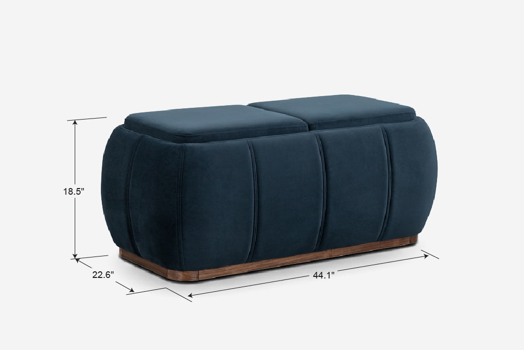 Optic Multifunctional Ottoman with Storage