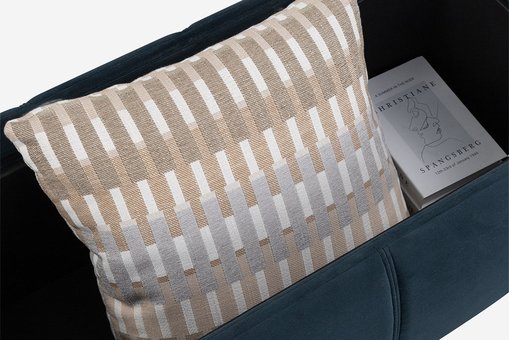 Optic Multifunctional Ottoman with Storage