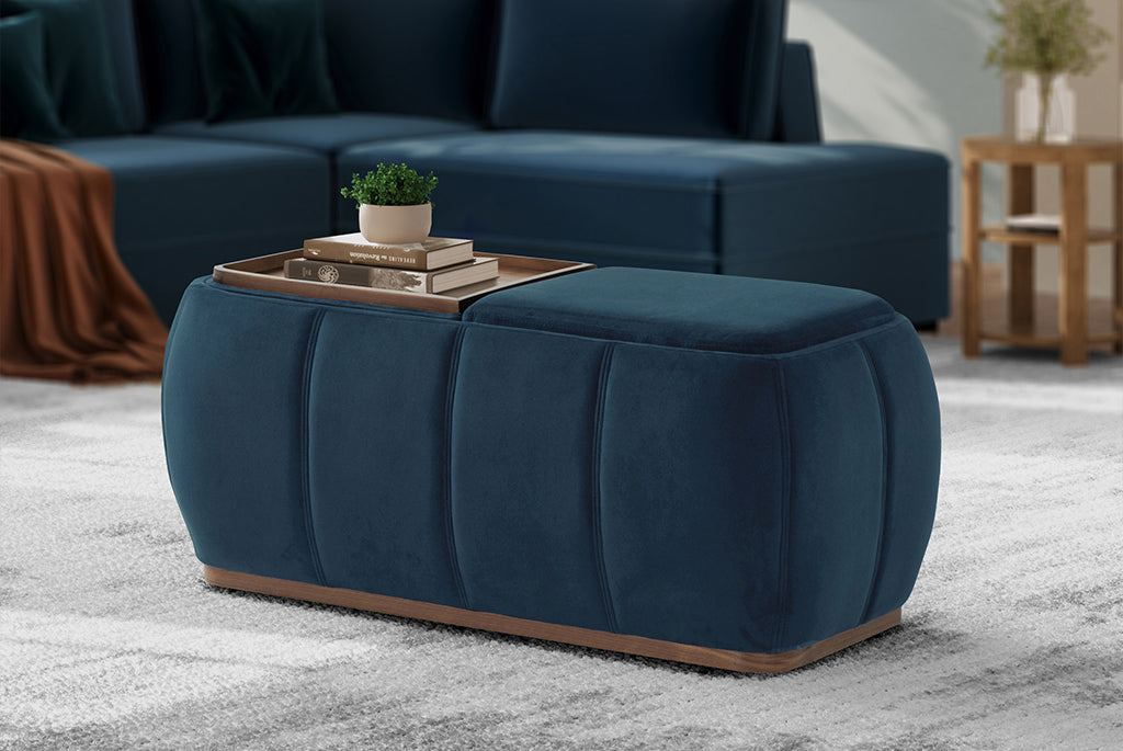 Optic Multifunctional Ottoman with Storage