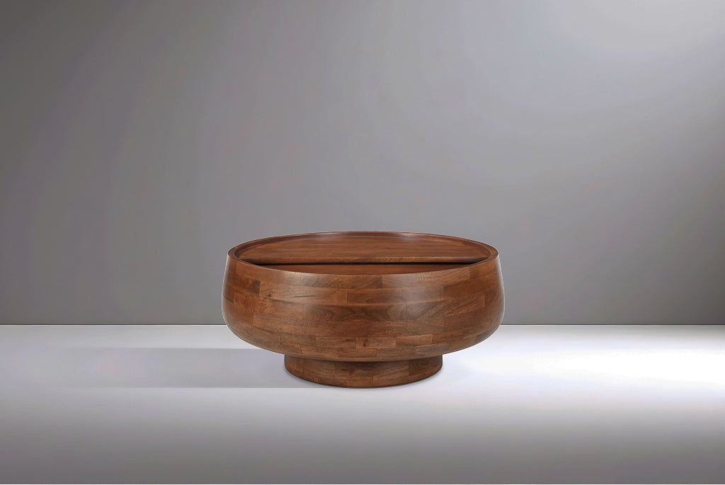Swivel-Top Storage Coffee Table