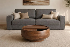 Swivel-Top Storage Coffee Table