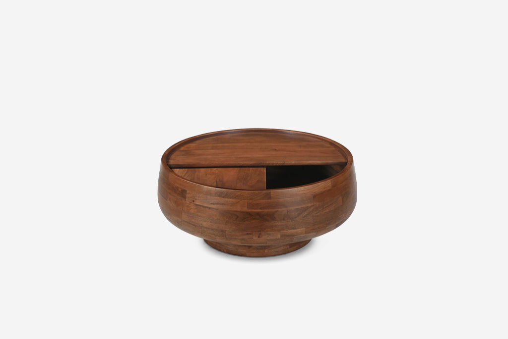 Swivel-Top Storage Coffee Table