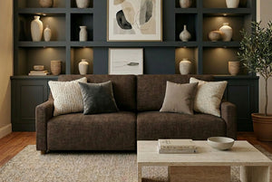 Gateway Queen Sleeper Sofa with decorative pillows in a living room setting