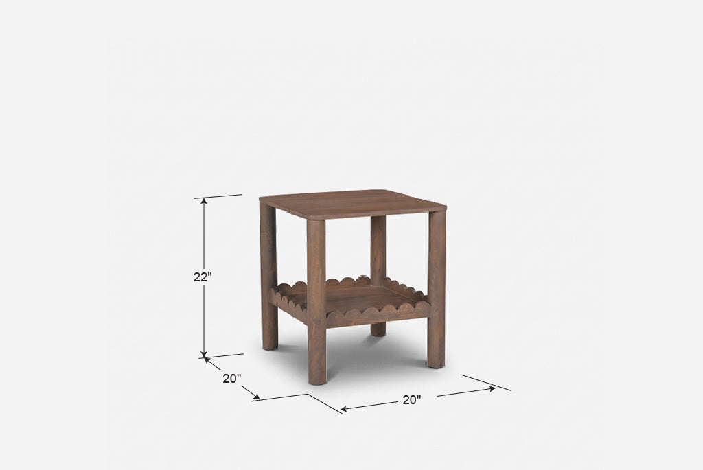 Scallop Side Table