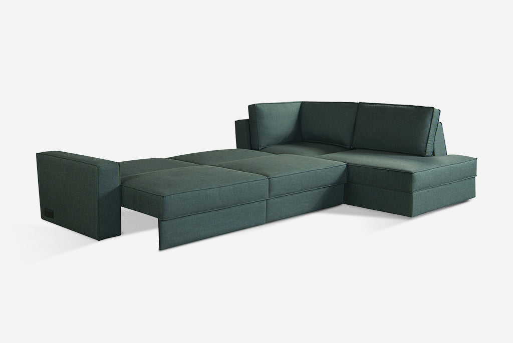Switch Queen Sleeper Sectional with Storage Chaise
