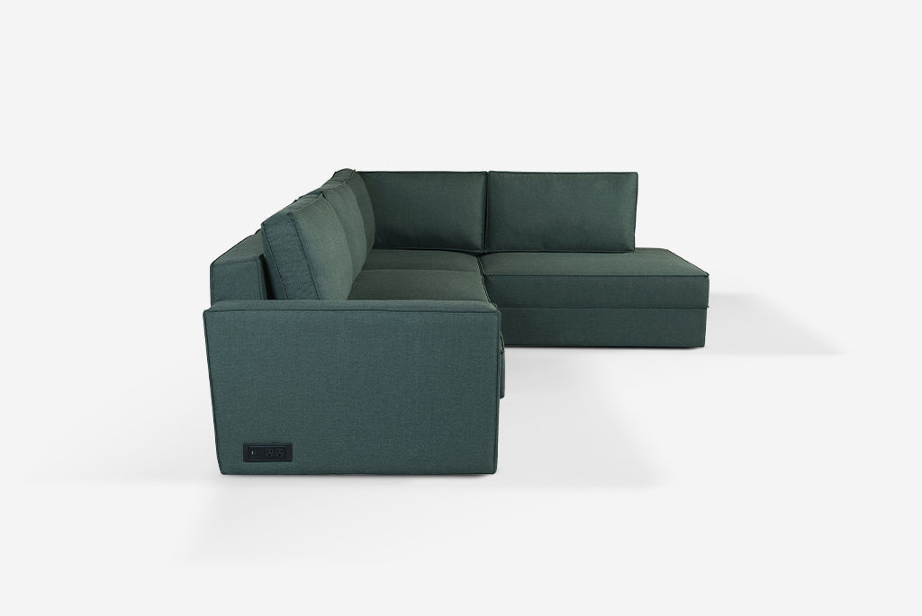 Switch Queen Sleeper Sectional with Storage Chaise