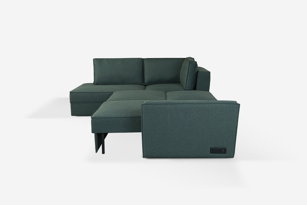 Switch Queen Sleeper Sectional with Storage Chaise