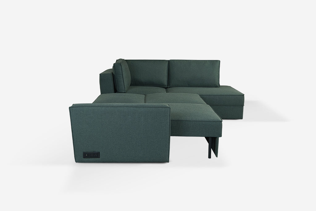 Switch Queen Sleeper Sectional with Storage Chaise