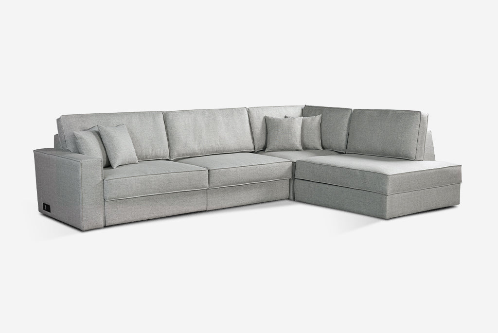 Switch Queen Sleeper Sectional with Storage Chaise