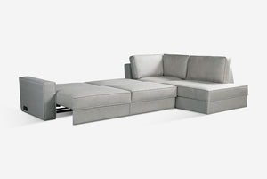 Switch Queen Sleeper Sectional with Storage Chaise