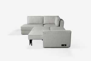 Switch Queen Sleeper Sectional with Storage Chaise