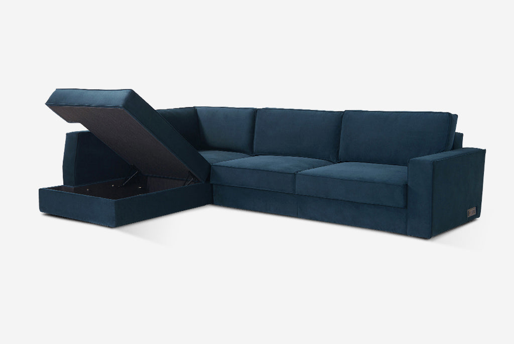 Switch Queen Sleeper Sectional with Storage Chaise