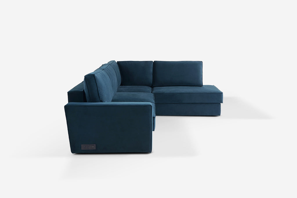 Switch Queen Sleeper Sectional with Storage Chaise