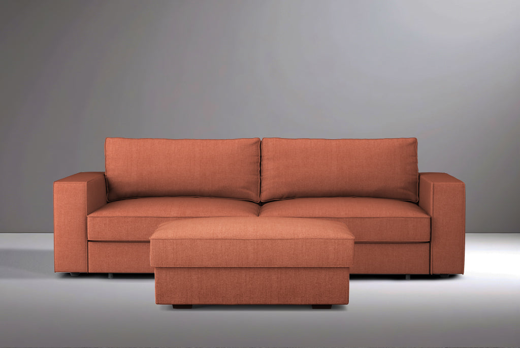 Switch Sofa + Ottoman Set – Coral