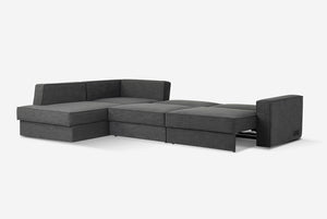 Switch Queen Sleeper Sectional with Storage Chaise