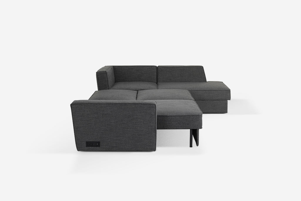 Switch Queen Sleeper Sectional with Storage Chaise