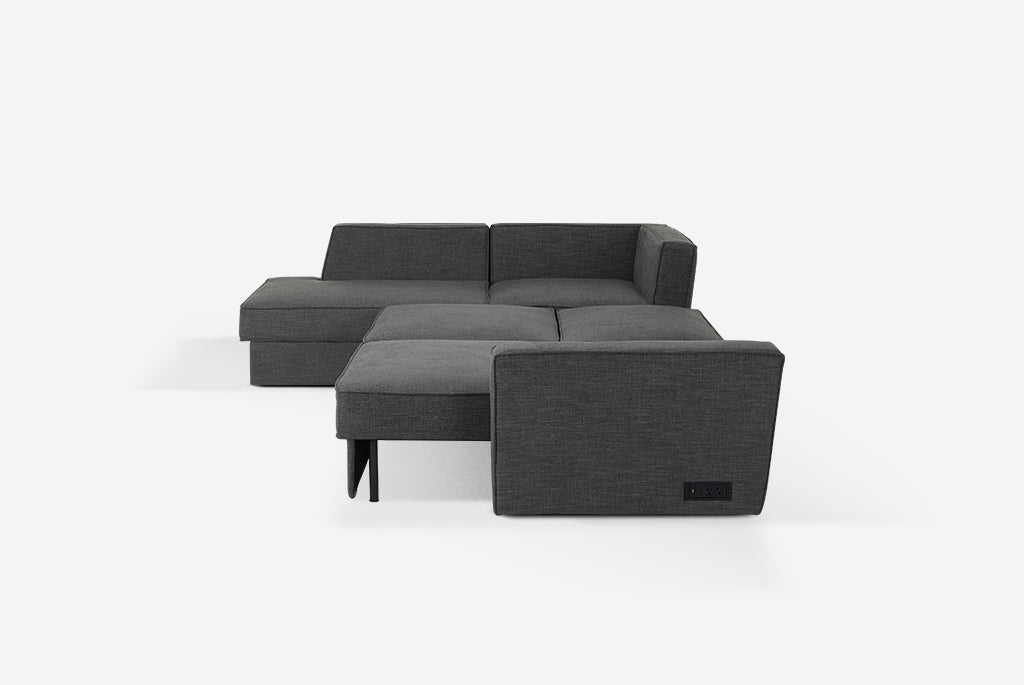 Switch Queen Sleeper Sectional with Storage Chaise