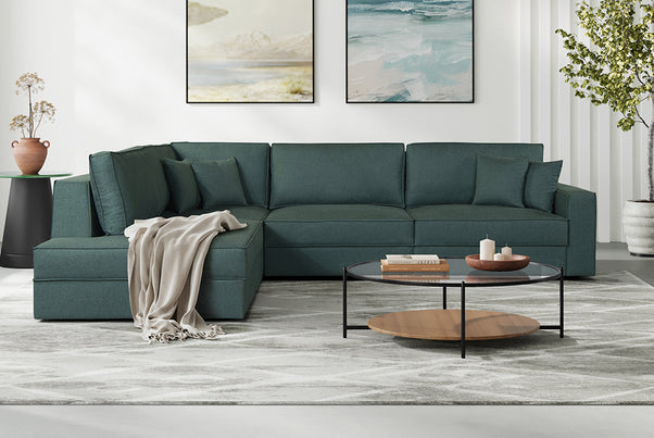 Switch Queen Sleeper Sectional with Storage Chaise