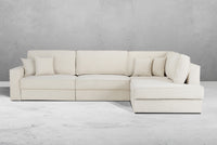 Ivory - Soft Medium Weave / Right Facing