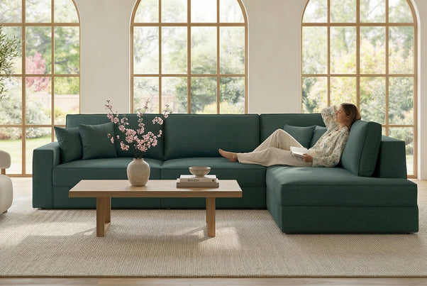 Switch Queen Sleeper Sectional with Storage Chaise