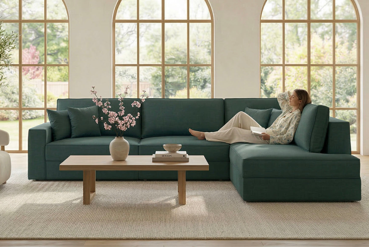 Switch Queen Sleeper Sectional with Storage Chaise