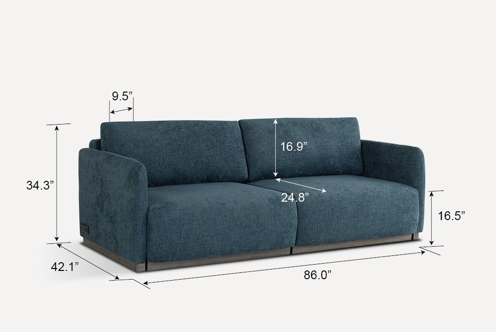 Blue Tera Queen Sleeper Sofa