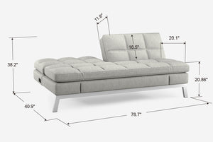 Toggle Full-Sized Convertible Couch with 16-Position Configurations